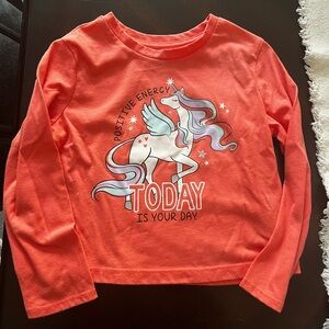 Little girls unicorn shirt